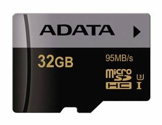 ADATA Premier Pro UHS-I U3 Class 10 95MBps microSDHC With Adapter - 32GB Micro SD
